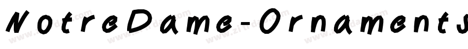 NotreDame-Ornaments字体转换