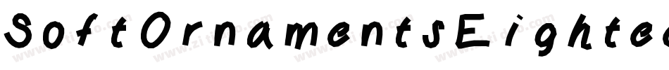 SoftOrnamentsEighteen-5Erv字体转换