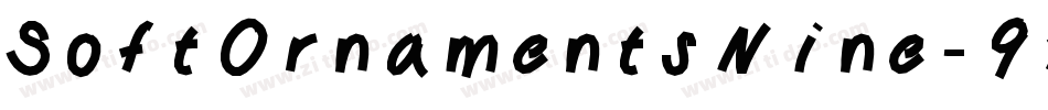 SoftOrnamentsNine-9xW0字体转换