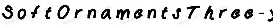 SoftOrnamentsThree-y2mM字体转换