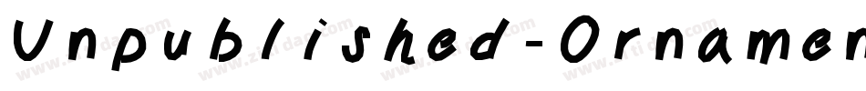 Unpublished-Ornaments字体转换