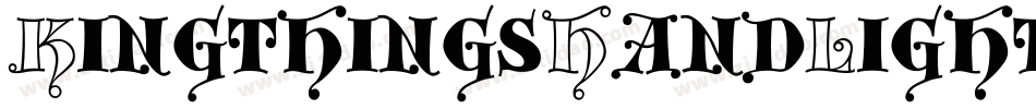 KingthingsHandLight-AmJ2字体转换