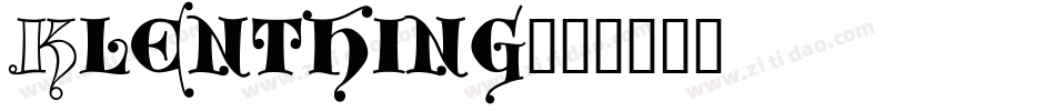 Klenthing字体转换