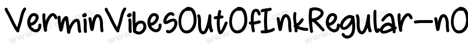 VerminVibesOutOfInkRegular-nOrP字体转换