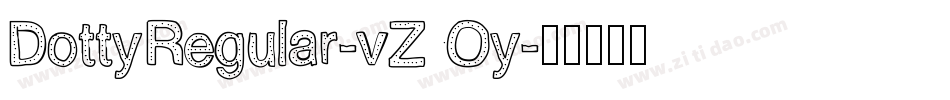 DottyRegular-vZOy字体转换