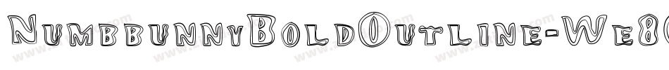 NumbbunnyBoldOutline-We8G字体转换