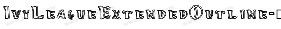 IvyLeagueExtendedOutline字体转换