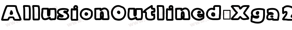 AllusionOutlined-Xga2字体转换