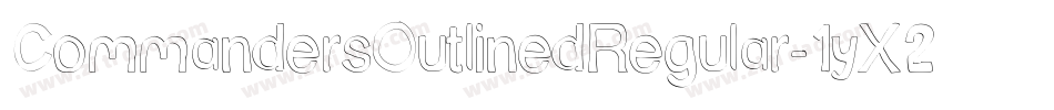 CommandersOutlinedRegular-1yX2字体转换