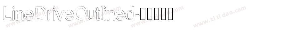 LineDriveOutlined字体转换