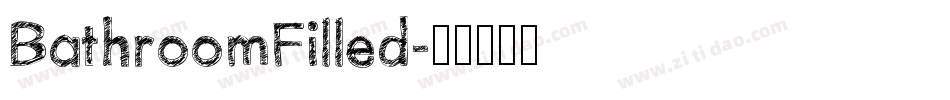 BathroomFilled字体转换