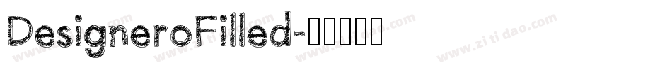 DesigneroFilled字体转换