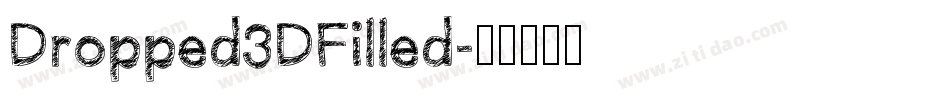 Dropped3DFilled字体转换