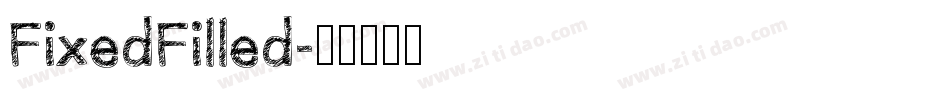 FixedFilled字体转换