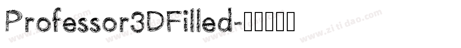 Professor3DFilled字体转换