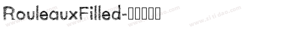 RouleauxFilled字体转换