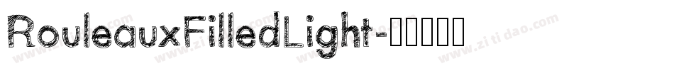 RouleauxFilledLight字体转换