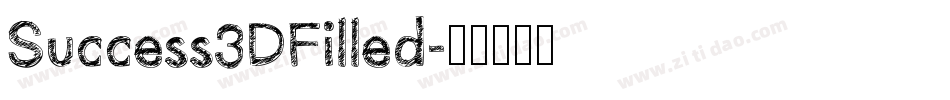 Success3DFilled字体转换