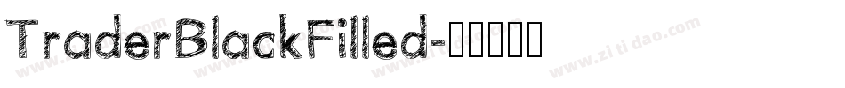 TraderBlackFilled字体转换