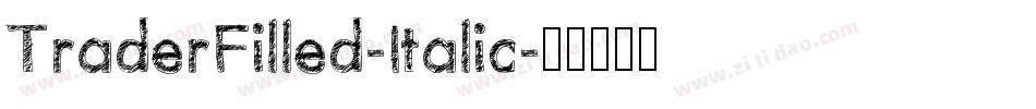 TraderFilled-Italic字体转换