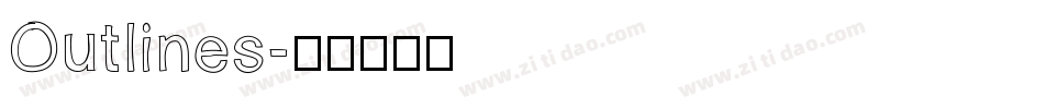 Outlines字体转换