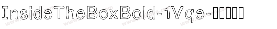 InsideTheBoxBold-1Vqe字体转换