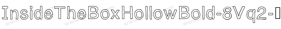InsideTheBoxHollowBold-8Vq2字体转换