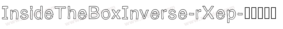InsideTheBoxInverse-rXep字体转换