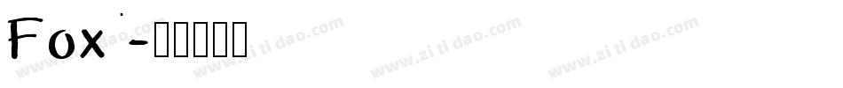 Fox字体转换