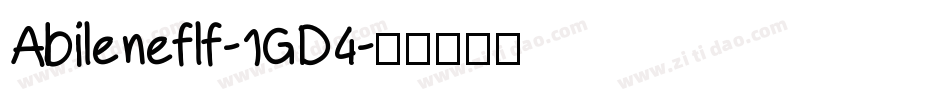 Abileneflf-1GD4字体转换