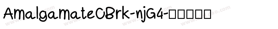 AmalgamateOBrk-njG4字体转换