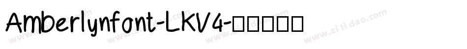 Amberlynfont-LKV4字体转换
