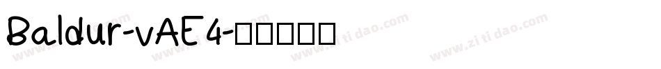 Baldur-vAE4字体转换