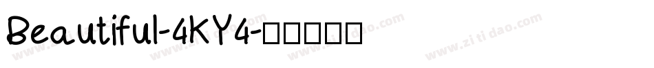 Beautiful-4KY4字体转换