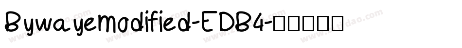 Bywayemodified-EDB4字体转换