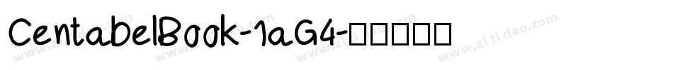 CentabelBook-1aG4字体转换