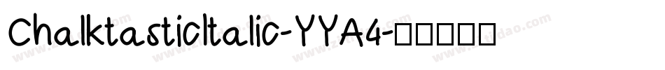 ChalktasticItalic-YYA4字体转换