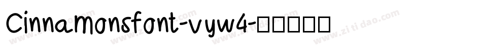 Cinnamonsfont-vyw4字体转换