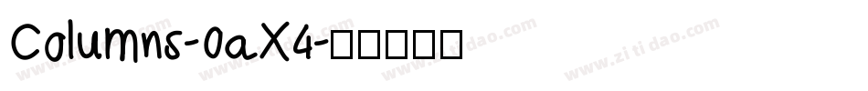 Columns-0aX4字体转换
