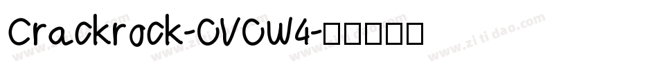 Crackrock-OVOW4字体转换