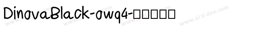 DinovaBlack-owq4字体转换