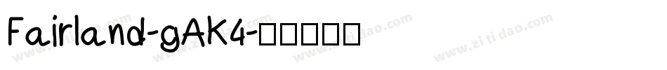 Fairland-gAK4字体转换
