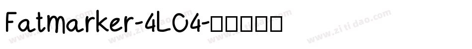 Fatmarker-4LO4字体转换