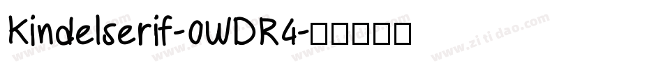 Kindelserif-0WDR4字体转换
