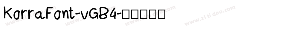 KorraFont-vGB4字体转换