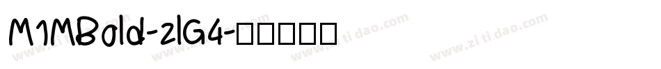 M1MBold-zlG4字体转换