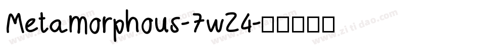 Metamorphous-7wZ4字体转换