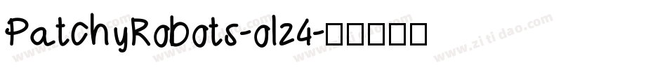 PatchyRobots-olz4字体转换