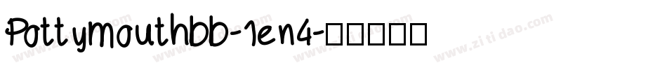 Pottymouthbb-1en4字体转换