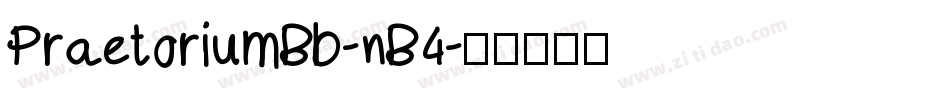 PraetoriumBb-nB4字体转换